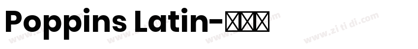 Poppins Latin字体转换